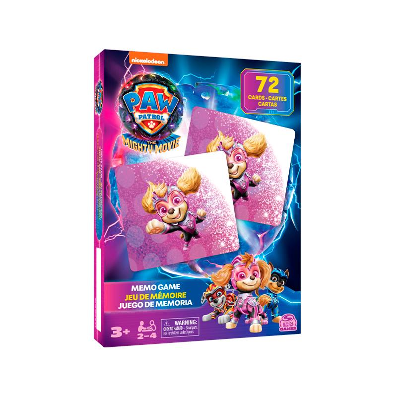 Spin Master Paw Patrol 6067937 The Mighty Movie Juego De Memoria 72 Pzs