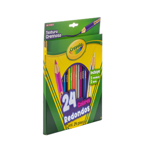 Crayola C684024  Lapices De Madera Largos 24 Piezas
