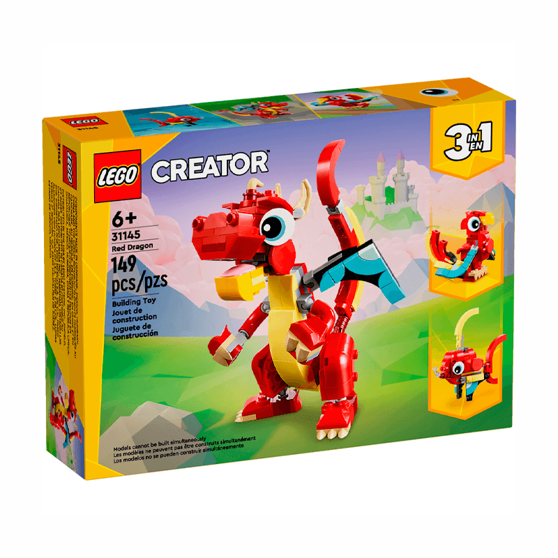 Lego Creator 31145 Dragón Rojo
