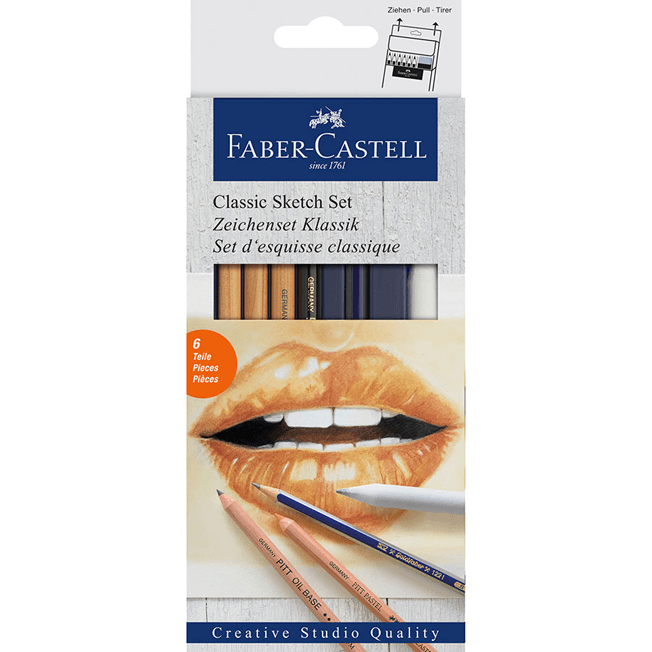 Faber Castell  Fc114004 Conjunto De Bocetos Clásico Cs Cs/8