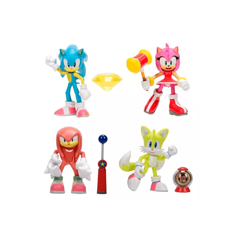 Jakks Pacific Sonic 422404 Set Race 1:64  Tri-Pack Wave 6