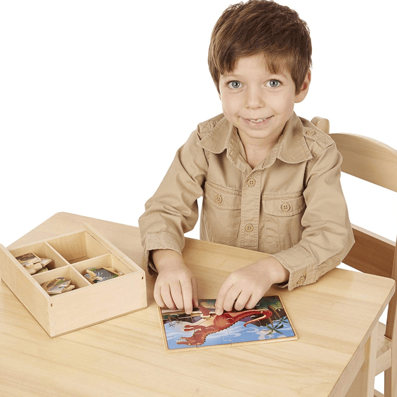 Melissa & Doug  13791 Rompecabeza Dinosaurs 4 In 1
