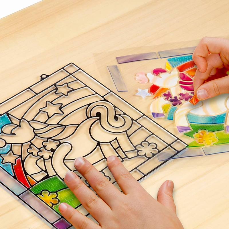 Melissa & Doug  19299 Set De Dibujo Vitrales De Unicornio