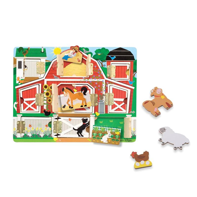Melissa & Doug  14592 Set Tablero Magnetico De Granja