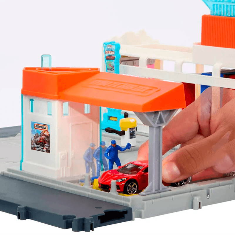 Mattel Matchbox Hnj54-0 Pista De Car Wahs Super Clean
