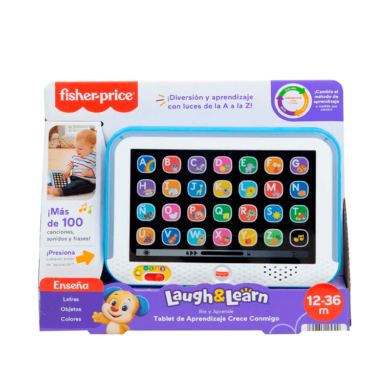Mattel Fisher Price Hxb82-0 Tableta De Aprende Y Crece Conmigo Azul