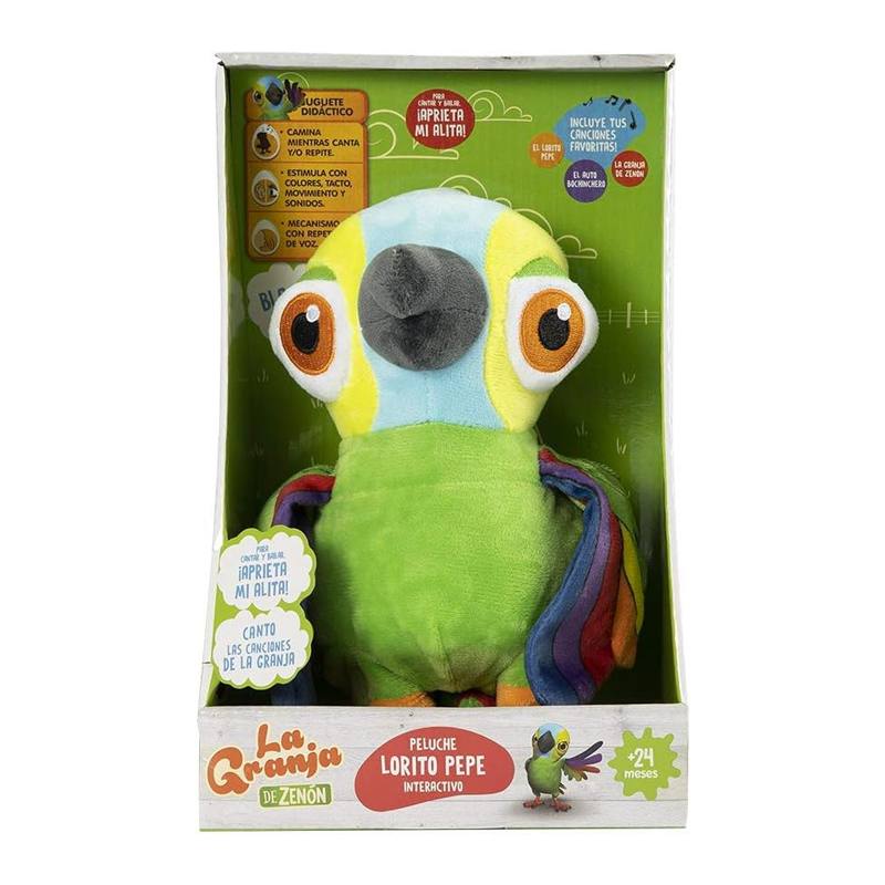 La Granja De Zenon 8020 Peluche Musical De Pepe Loro