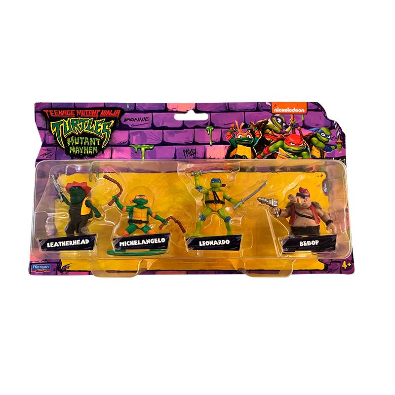 Playmates Toys 83320 Minifiguras de Tortugas Ninja Paquete de 4