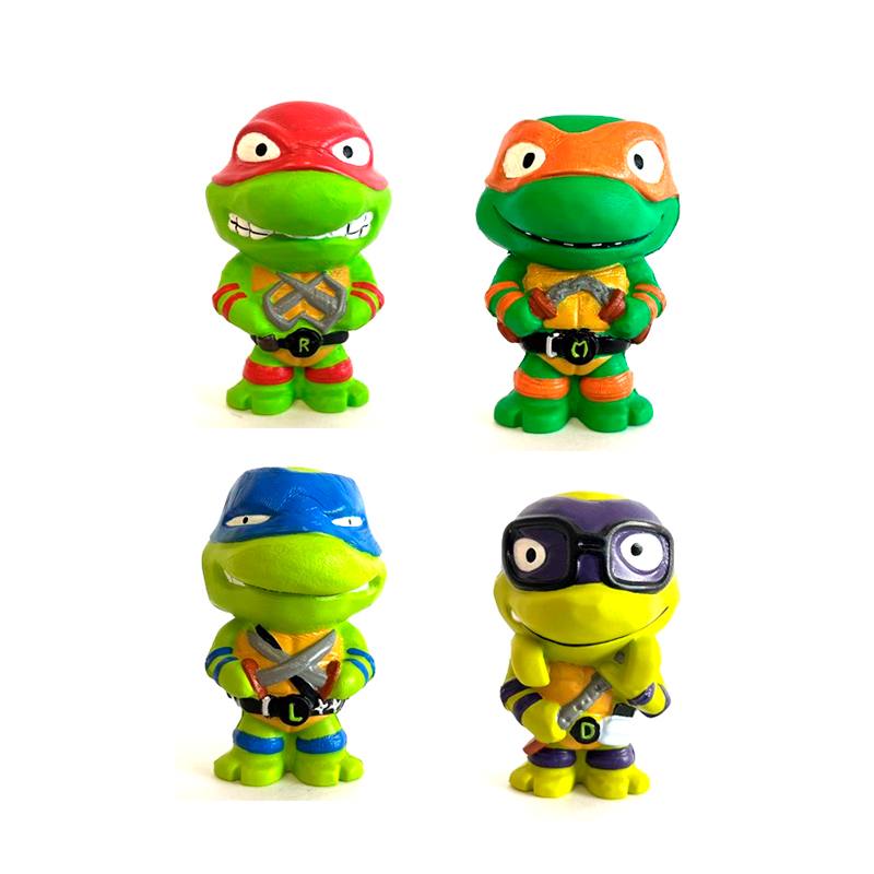 Playmates Toys 84240 Paquete de Minifiguras de Batalla de Tortugas Ninja