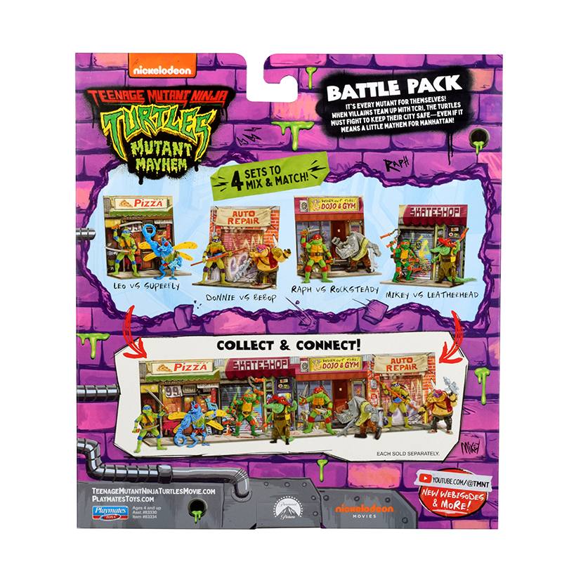 Playmates Toys 83330 Figuras de Batalla de Tortugas Ninja