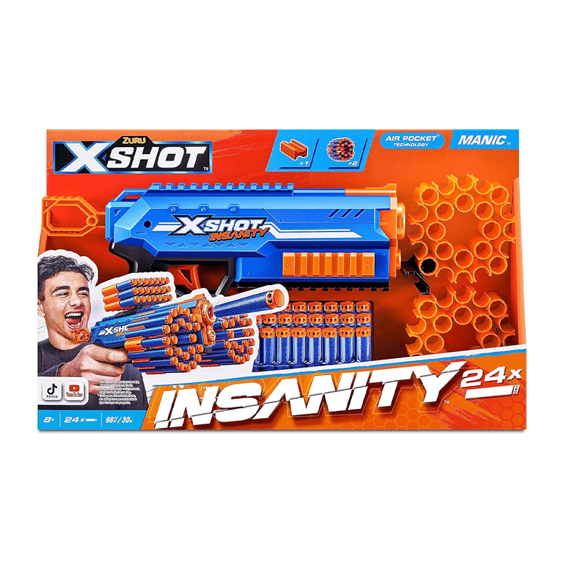 Zuru Xshot 36603 Lanzador de 48 Dardos Insanity
