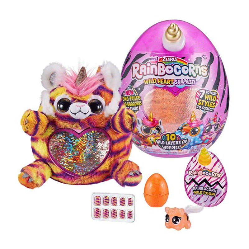 Zuru Rainbocorns 9215 Peluche Sequim Sorpresa 6 Pcs