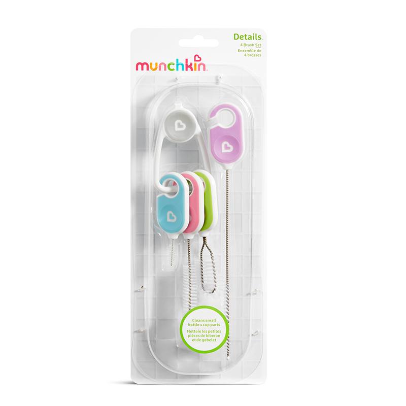 Munchkin 27204 Set de Cepillos para Biberones y Vasos