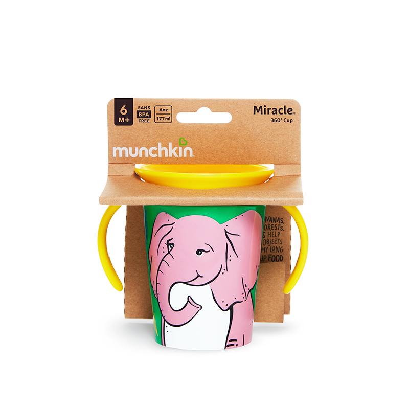 Munchkin 17423 Vaso con Asas Decorado Miracle 360 70z