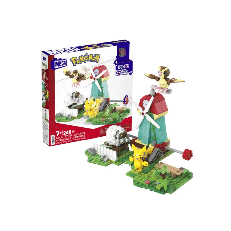 Mega Bloks Pokémon Hkt21-0 Figura De  Molino De Viento De Campo