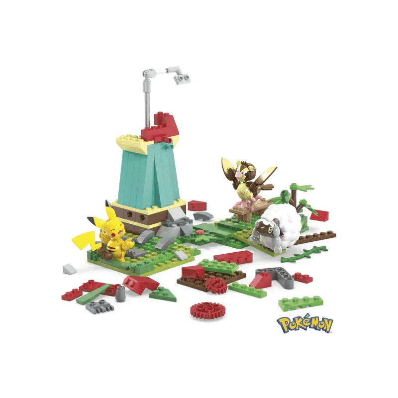Mega Bloks Pokémon Hkt21-0 Figura De  Molino De Viento De Campo
