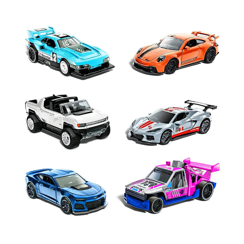 Mattel Hot Wheels Hpr91-0 Vehiculo De Inercia Speeders Pull Black Surtido