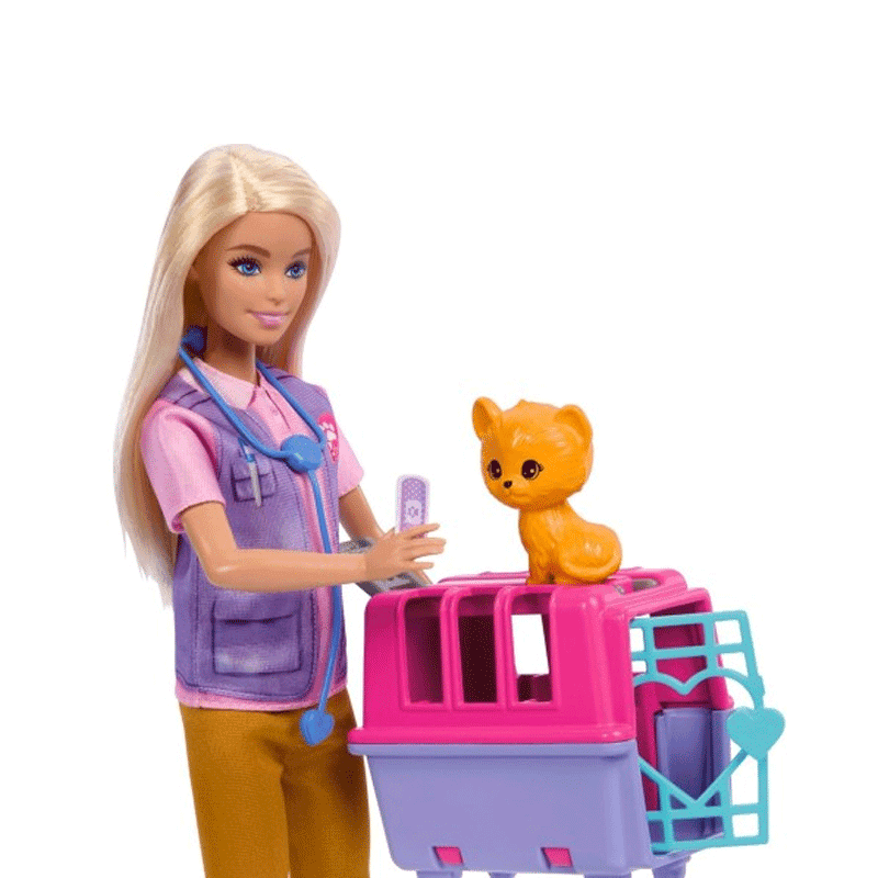Mattel Barbie Hrg50-0 Muñeca Rescate De Animales Con Sus Accesorios