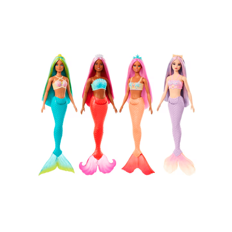 Mattel Barbie Hrr02-1 Mu–eca Sirena Con Cabello De Colores Surtido