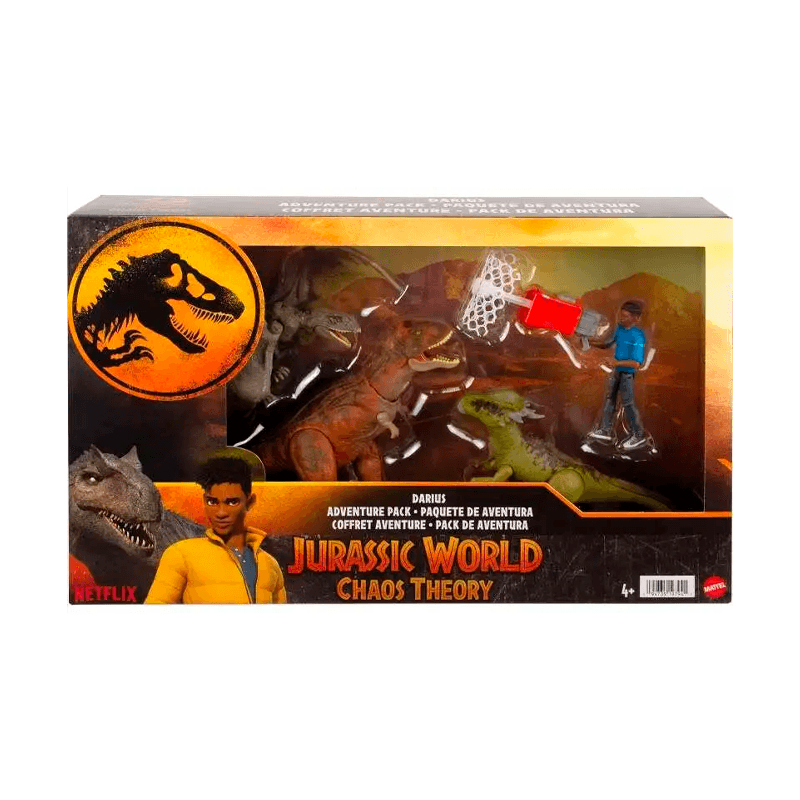 Mattel Jurassic World Htv78-0 Dinosaurio Pack De Aventura