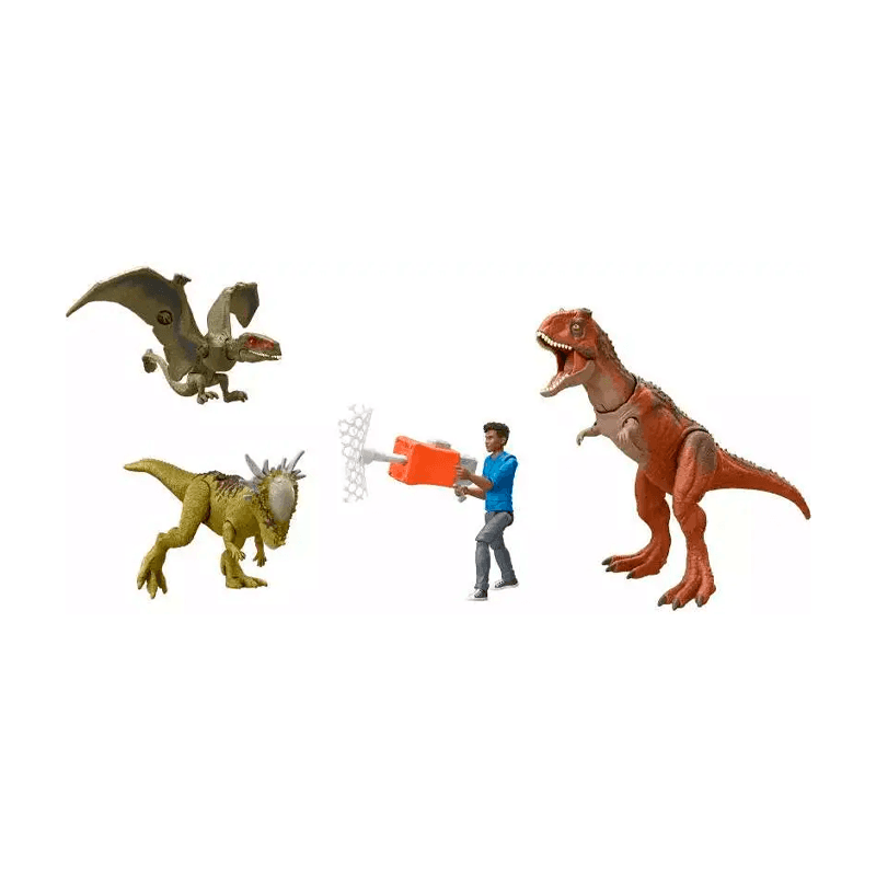 Mattel Jurassic World Htv78-0 Dinosaurio Pack De Aventura