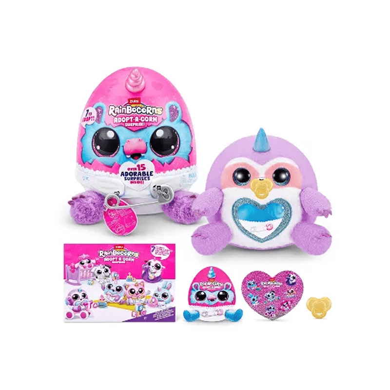 Zuru Rainbocorns 92105 Peluche Pequeño Adopt-A-Corn Sorpresa S 1