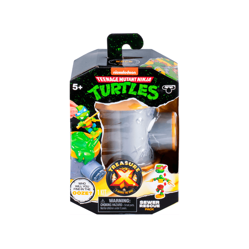 Moose Tortugas Ninja 41744 Set Con 1 Figura Rescate De Alcantarillado Surtido