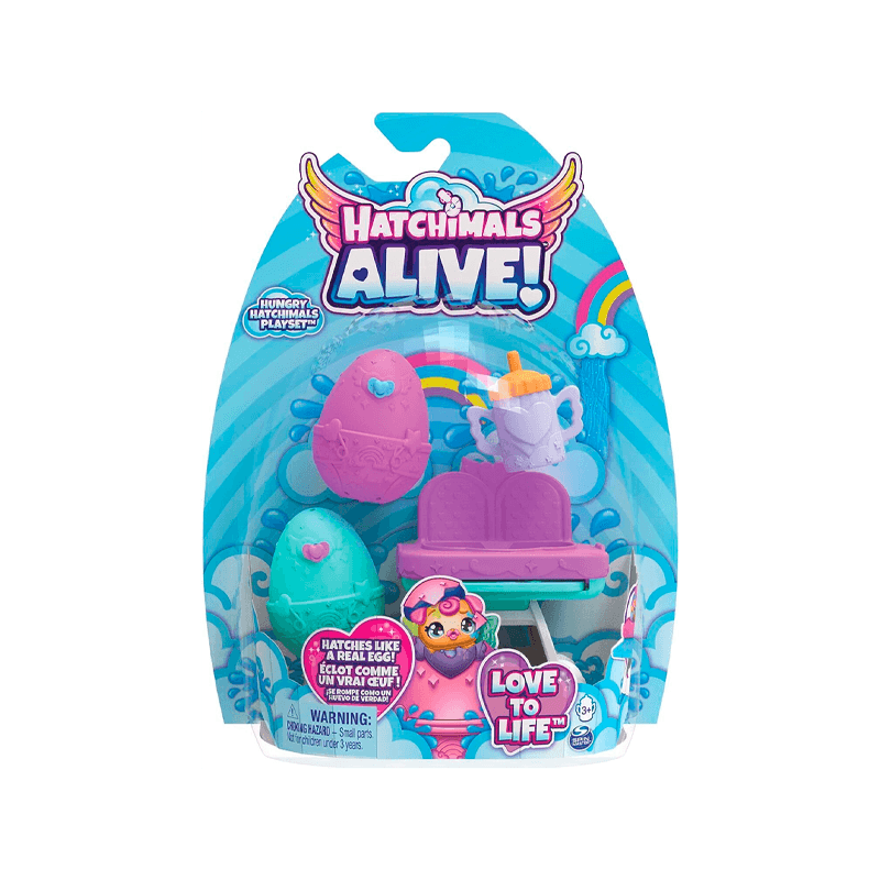 Spin Master Hatchimals 6067740 Set Silla De Comida Con 2 Figuras Sorpresa