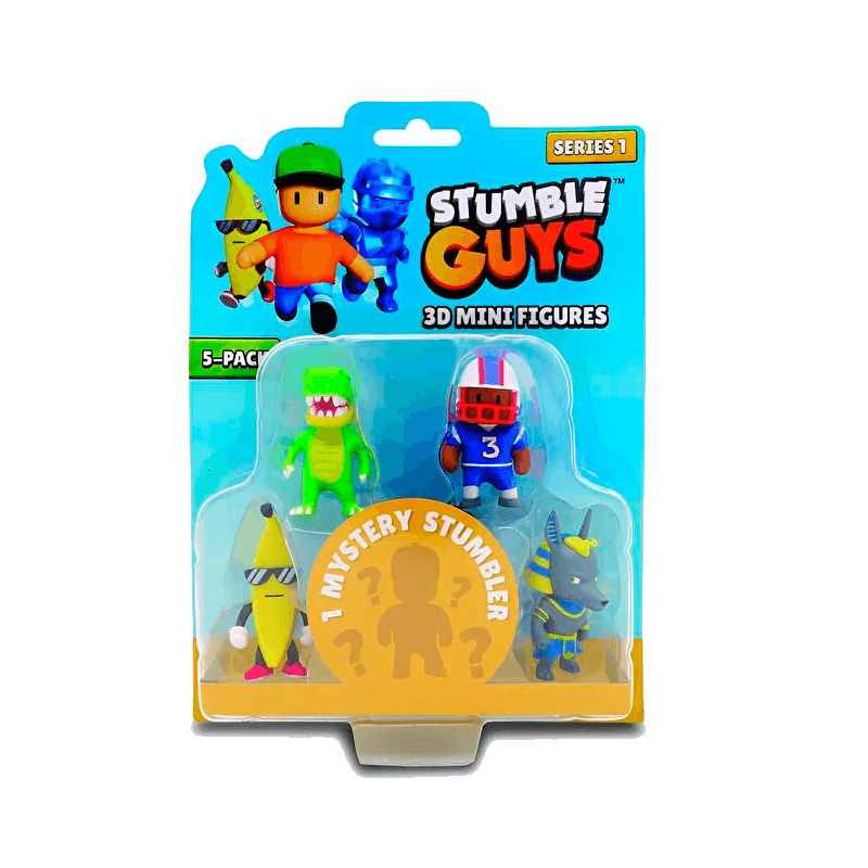 Pmi Kind Word Stumble Guys 428 Minifiguras 3D Empaque 5Pz Surtido