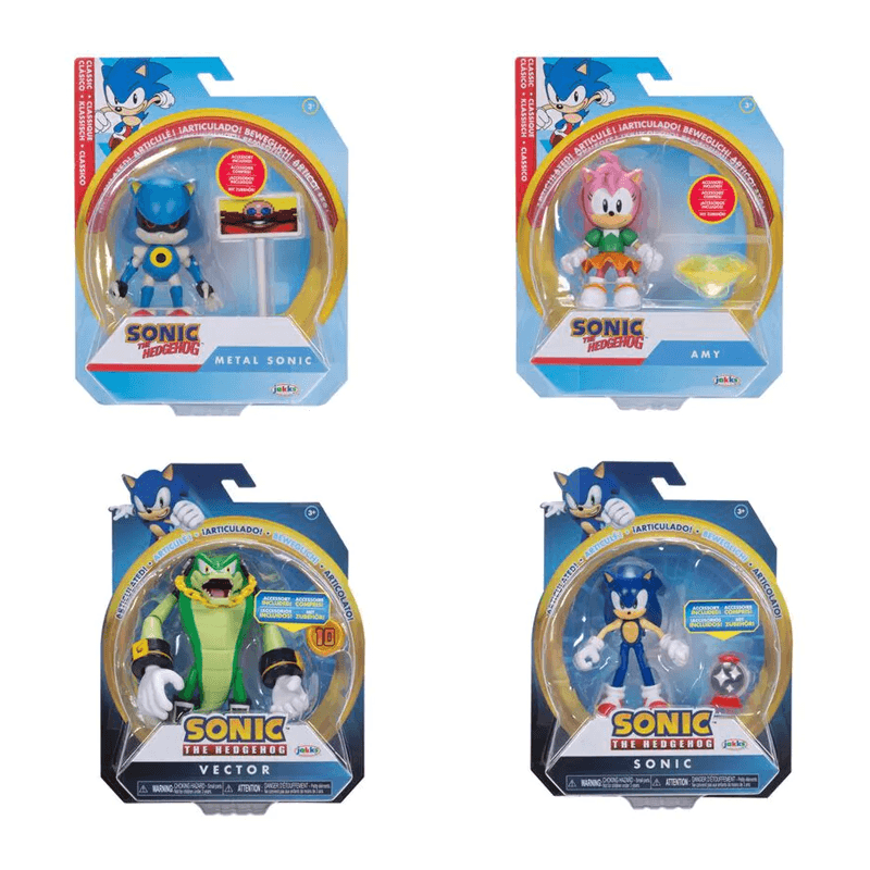 Jakks Pacific Sonic 423064 Figuras Articuladas Surtidas De 4 Pgl W18