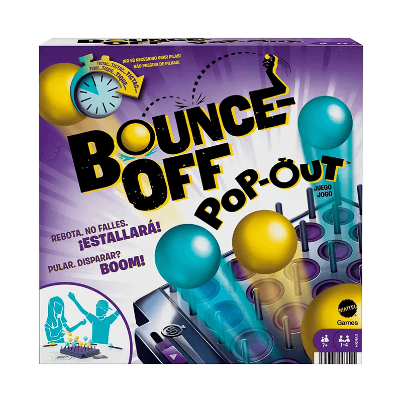 Mattel Games Hkr53 Juego De Mesa Bounce-Off Pop Out