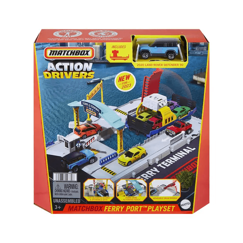 Mattel Matchbox Hmh29 Playset De Accion Puerto De Ferry