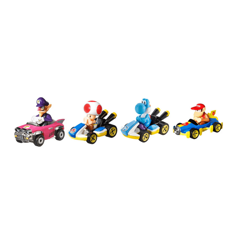 Mattel Hot Wheels Gwb36 Vehiculo De Colección Mario Kart Pack 4 Surtido