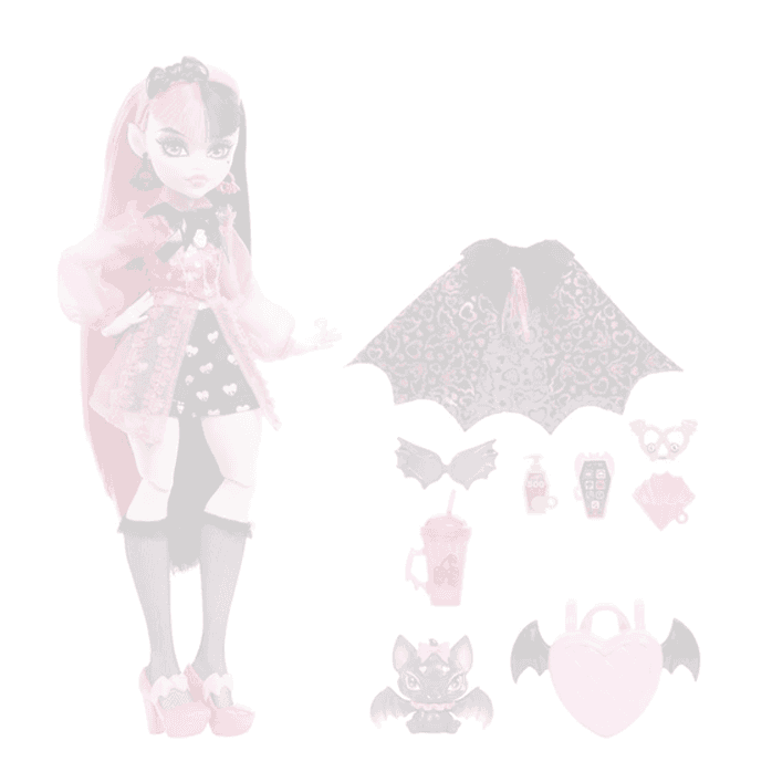 Mattel Monster High Hhk51 Muñeca Draculaura Con Mascota Y Accesorios