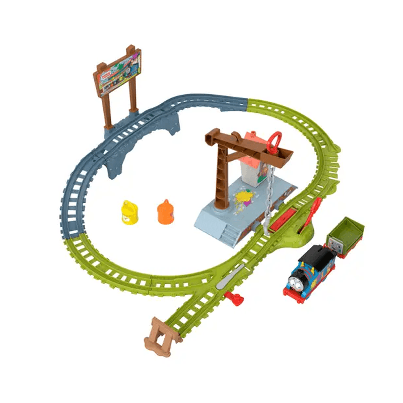 Mattel Fisher Price Htn34 Thomas & Friends Set Tren Entrega De Pintura