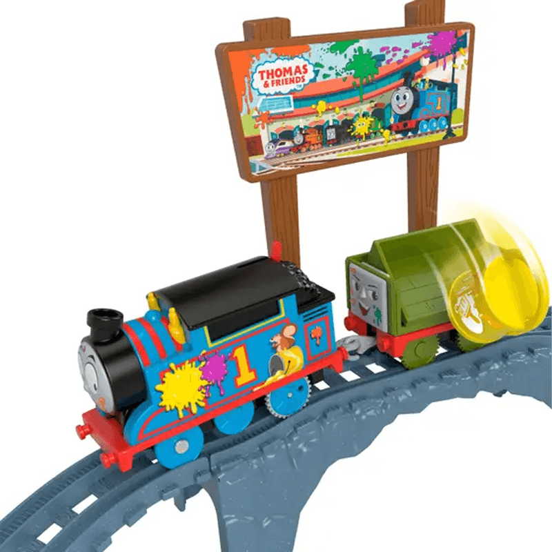 Mattel Fisher Price Htn34 Thomas & Friends Set Tren Entrega De Pintura