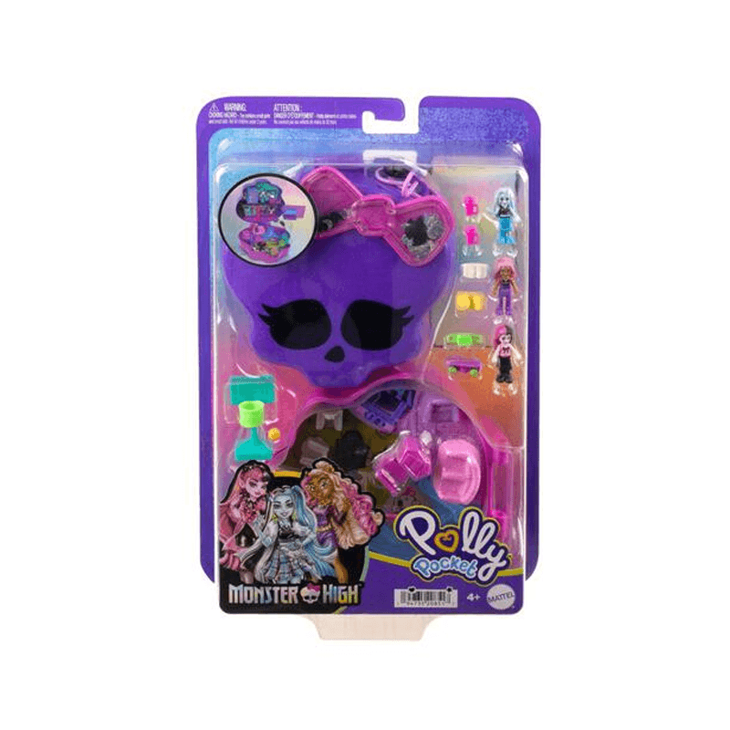 Mattel Polly Pocket Hvv58 Play Set Monster High Con Accesorios