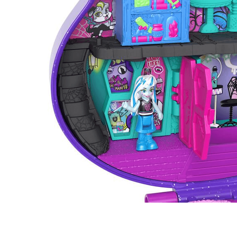 Mattel Polly Pocket Hvv58 Play Set Monster High Con Accesorios