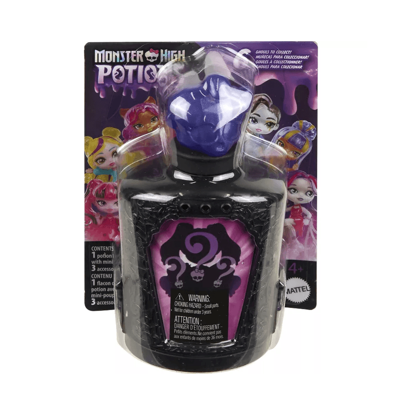 Mattel Monster High Hyb10 Paquete Misterioso De Pociones Con Minifigura Aleatoria Y Amuletos Magicos