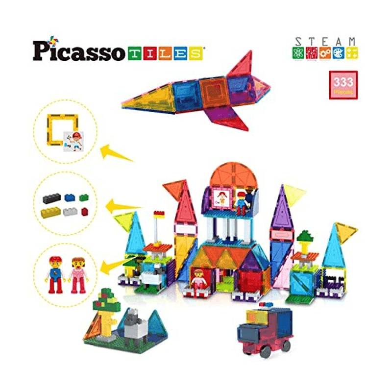 Picasso Magnetic Tiles Ptl333 Juego De Azulejos 333Pcs