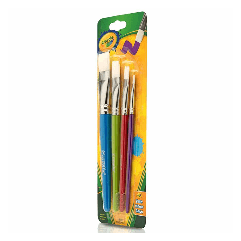 Crayola C053520 Pincel Plano Set 4 Un
