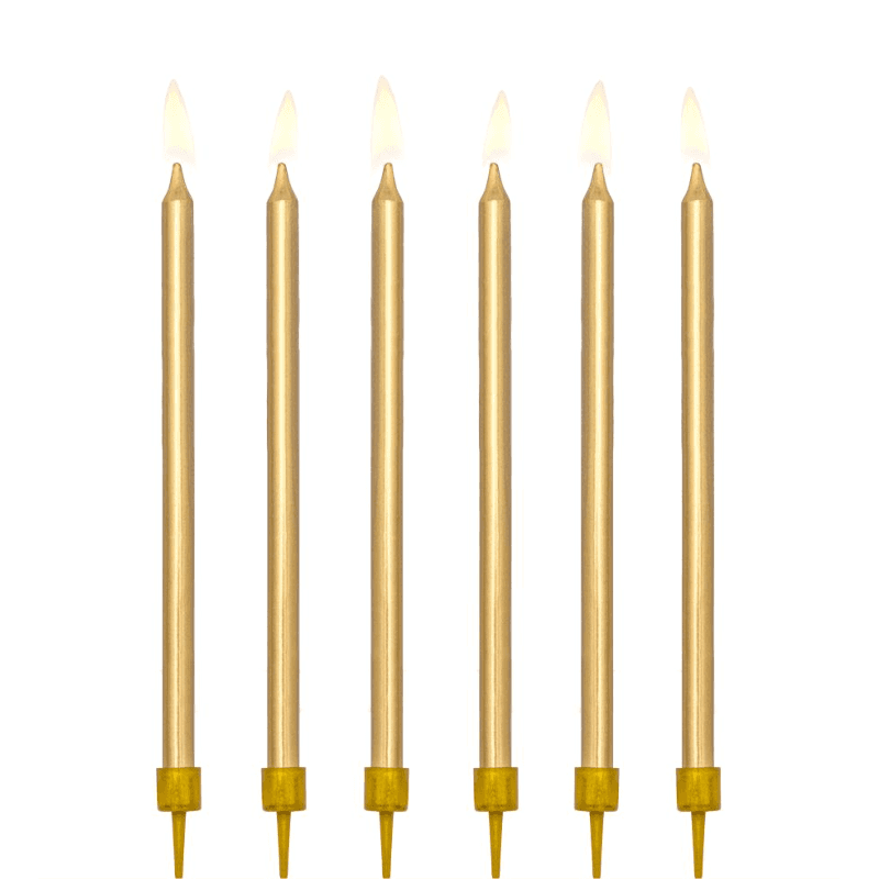 Hallmark  Hm-Vlg-Vlg12 Velas Para Cumpleaños Gold 12Pza