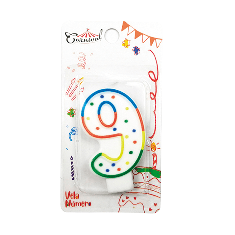 Carnival Ca-Vl-D9  Velas De Numero S8