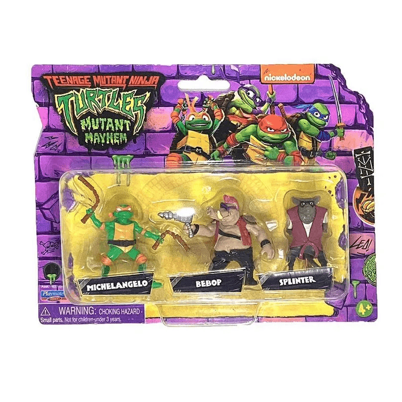 Playmates Toys Tortugas Ninja 83740 Mini Figura X3 Surtido