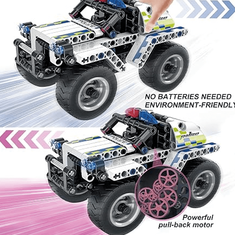 Im.Master Mechanical Master 5805 Carro De Policía Pull Back 199 Pcs