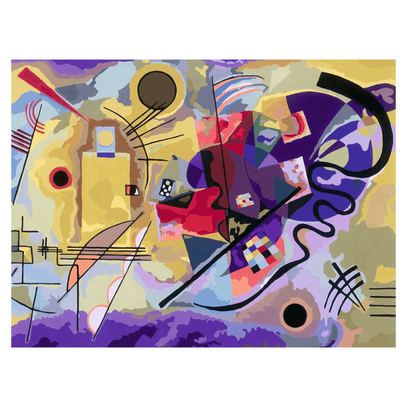 Ravensburger Creart 23650 Juego De Pintura Kandinsky: Amarillo, Rojo, Azul 30X40