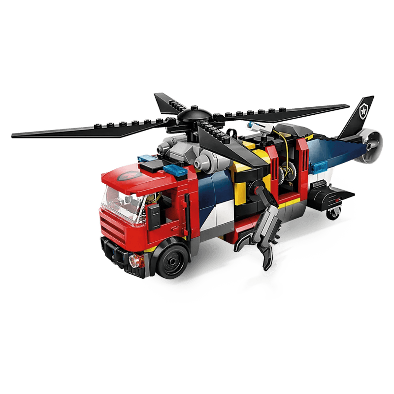 Lego City 60462 Set Helicóptero, Camión De Bomberos Y Submarino