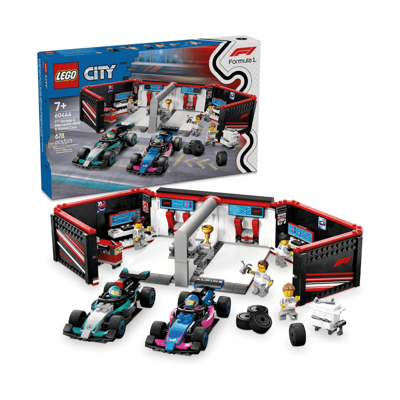 Lego City 60444 Garaje De F10 Y Vehiculo Mercedes-Amg Y Alpine
