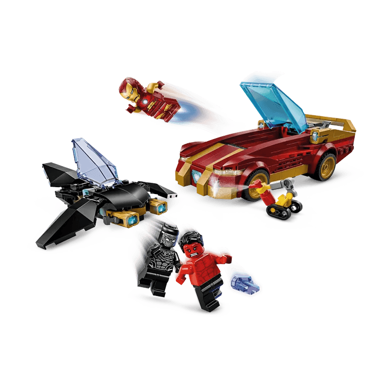 Lego Marvel 76310 El Auto De Iron Man Y Black Panther Contra Red Hulk