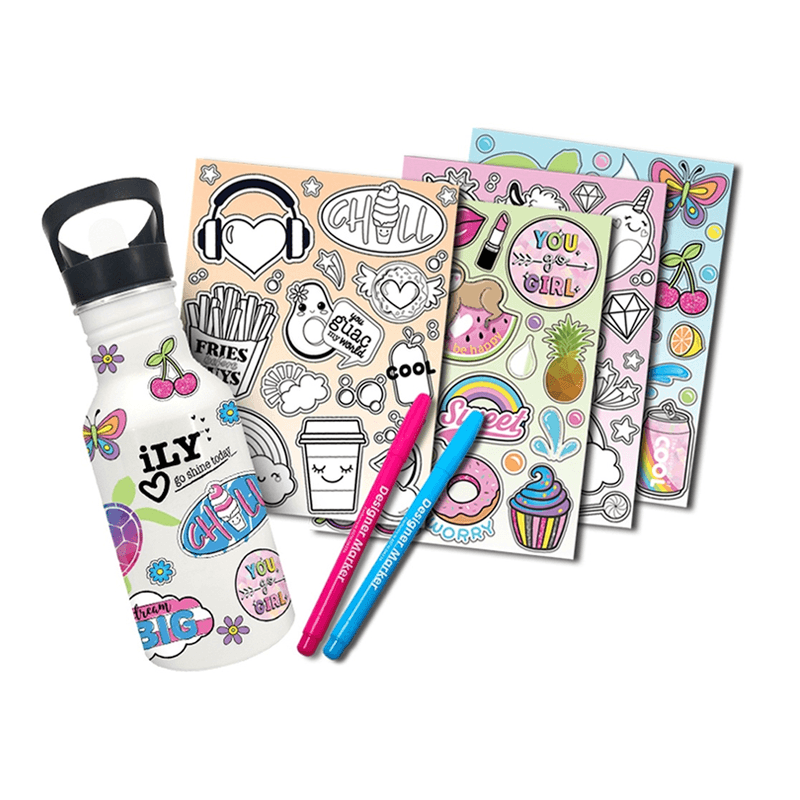 Wecool Toys Ily Diy Wc111245Ily Kit De Botella De Agua Con Pegatinas Y Colores